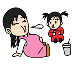 Big sister and Little sister sticker #6045606