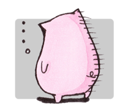 pink happy  pig sticker #6045653
