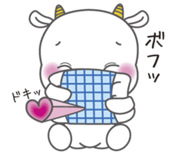 White goat LOVE * LOVE sticker #6046101