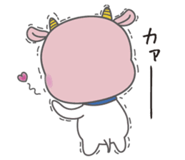 White goat LOVE * LOVE sticker #6046103