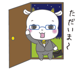 White goat LOVE * LOVE sticker #6046109