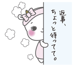 White goat LOVE * LOVE sticker #6046112