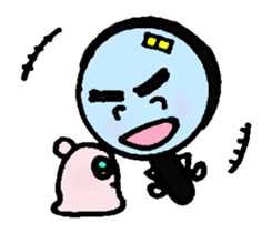 With a magnifying glass 4 item friend sticker #6046370