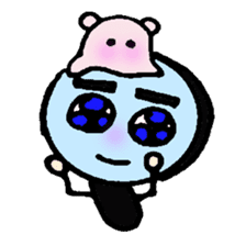 With a magnifying glass 4 item friend sticker #6046376