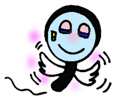 With a magnifying glass 4 item friend sticker #6046384