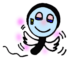 With a magnifying glass 4 item friend sticker #6046384