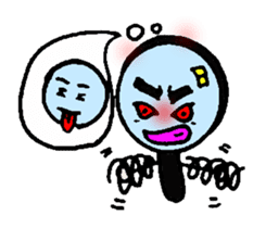 With a magnifying glass 4 item friend sticker #6046398