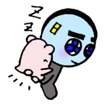 With a magnifying glass 4 item friend sticker #6046399