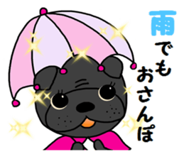 Summer sticker of a dog sticker #6046965