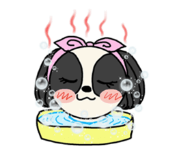 Summer sticker of a dog sticker #6046996