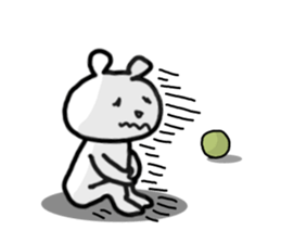 Polar bear love volleyball. sticker #6047068