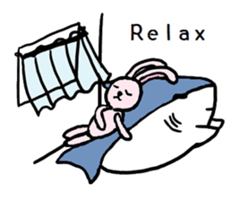 Chubby Shark and His Friend Cute Bunny sticker #6047287