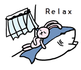 Chubby Shark and His Friend Cute Bunny sticker #6047287