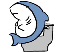 Chubby Shark and His Friend Cute Bunny sticker #6047293