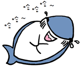 Chubby Shark and His Friend Cute Bunny sticker #6047303