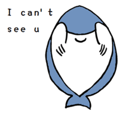 Chubby Shark and His Friend Cute Bunny sticker #6047305