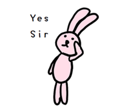 Chubby Shark and His Friend Cute Bunny sticker #6047309