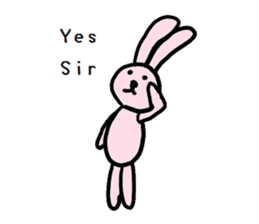 Chubby Shark and His Friend Cute Bunny sticker #6047309