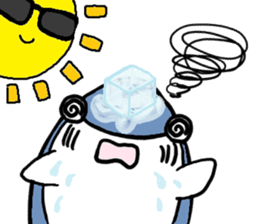 Chubby Shark and His Friend Cute Bunny sticker #6047314