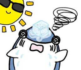 Chubby Shark and His Friend Cute Bunny sticker #6047314