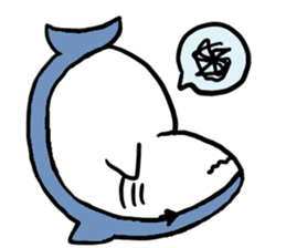 Chubby Shark and His Friend Cute Bunny sticker #6047315