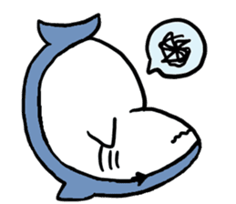 Chubby Shark and His Friend Cute Bunny sticker #6047315