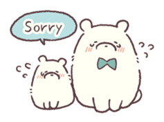 Conversation stop bear sticker #6047672
