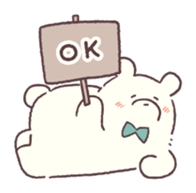 Conversation stop bear sticker #6047673