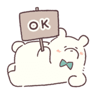 Conversation stop bear sticker #6047673