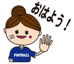 Let's enjoy women's football sticker #6047681
