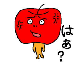 Angry apple sticker #6050401