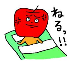 Angry apple sticker #6050413
