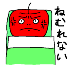 Angry apple sticker #6050414