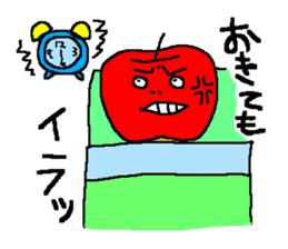 Angry apple sticker #6050415