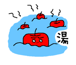 Angry apple sticker #6050417
