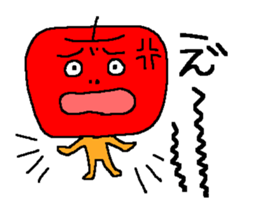 Angry apple sticker #6050425