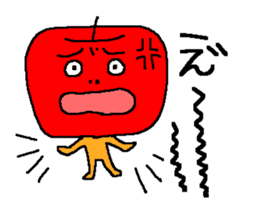 Angry apple sticker #6050425