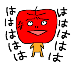 Angry apple sticker #6050434