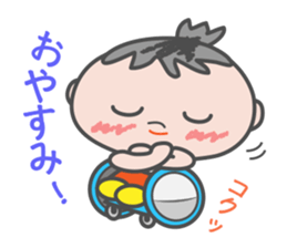 Go in a wheelchair sticker #6051561