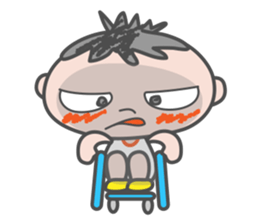 Go in a wheelchair sticker #6051570