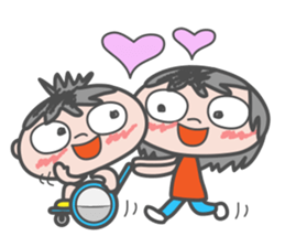 Go in a wheelchair sticker #6051583