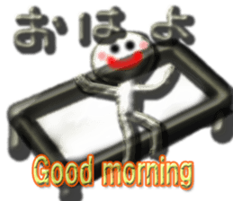 Clear stick man sticker #6051760