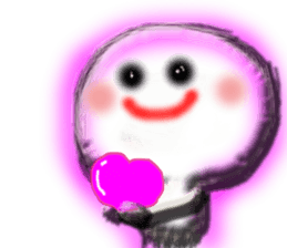 Clear stick man sticker #6051773