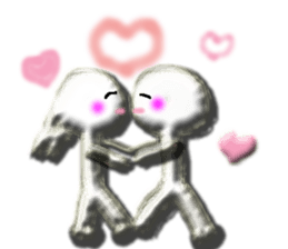 Clear stick man sticker #6051774