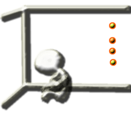 Clear stick man sticker #6051794