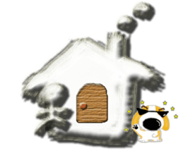 Clear stick man sticker #6051796