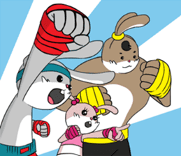 Bunny Boxing Gang sticker #6052750