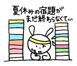 Excuse rabbit!! sticker #6052950