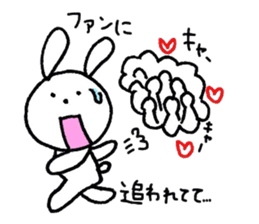 Excuse rabbit!! sticker #6052952