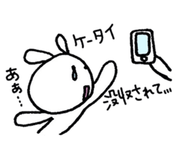 Excuse rabbit!! sticker #6052953